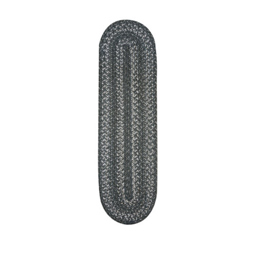 August Grove® Petit chemin de table ovale en jute gris 8 po x 28 po